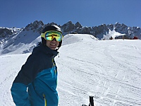 ein Skifahrer
